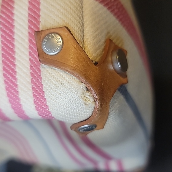 VINTAGE BURBERRY CANVAS TOTE BAG - Picture 8 of 9